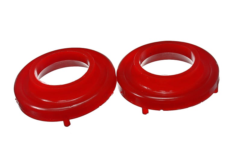 Energy Suspension — Energy Suspension Front Spring Isolator Set - Red
CoilSprngInsulator