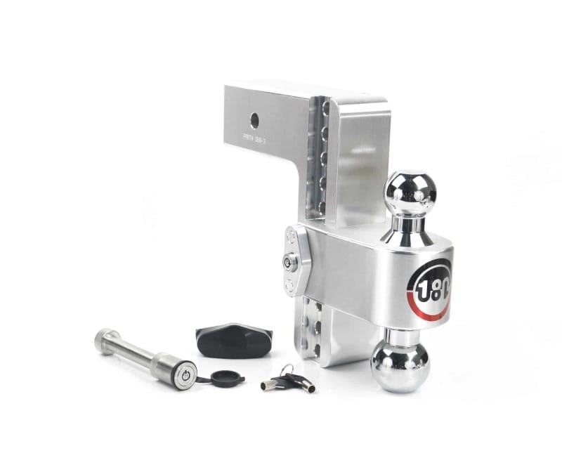 Weigh Safe — Weigh Safe 180 Hitch 8in Drop Hitch & 3in Shank (10K/21K GTWR) w/WS05 - Aluminum