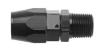 Fragola — Fragola -8AN Straight Hose End x 3/8 NPT - Black