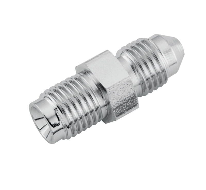 TwinPower — Twin Power Stainless Brake Fitting Male 3/8-24 Inverted Flare to AN-3 Male Straight