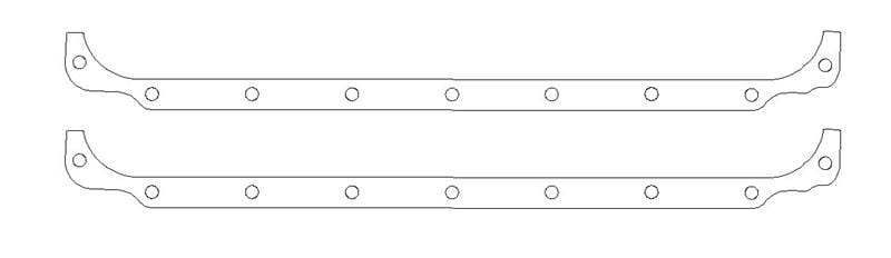 Cometic Gasket — Chrysler R3 Block Oil Pan Side Rail Gasket Set