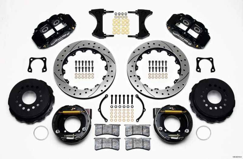 Wilwood — Wilwood Narrow Superlite 4R Rear P-Brk Kit 12.88in Drilled Chevy 12 Bolt-Spec 3.15in Bearing
BRAKE KIT
