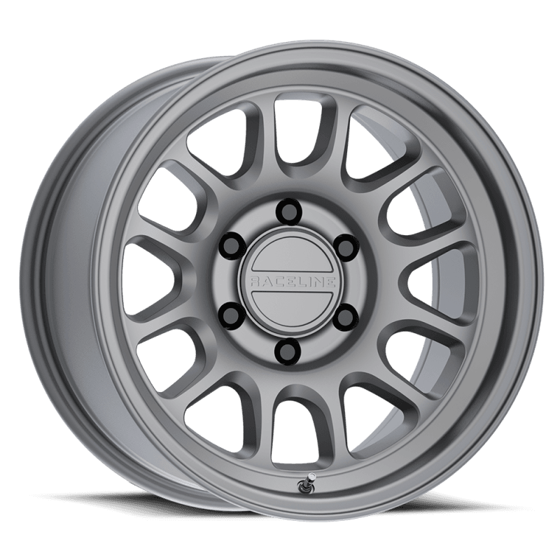 Raceline — Raceline 958T Rogue 17x9in / 5X127 BP / -12mm Offset / 78.1mm Bore - Matte Titanium