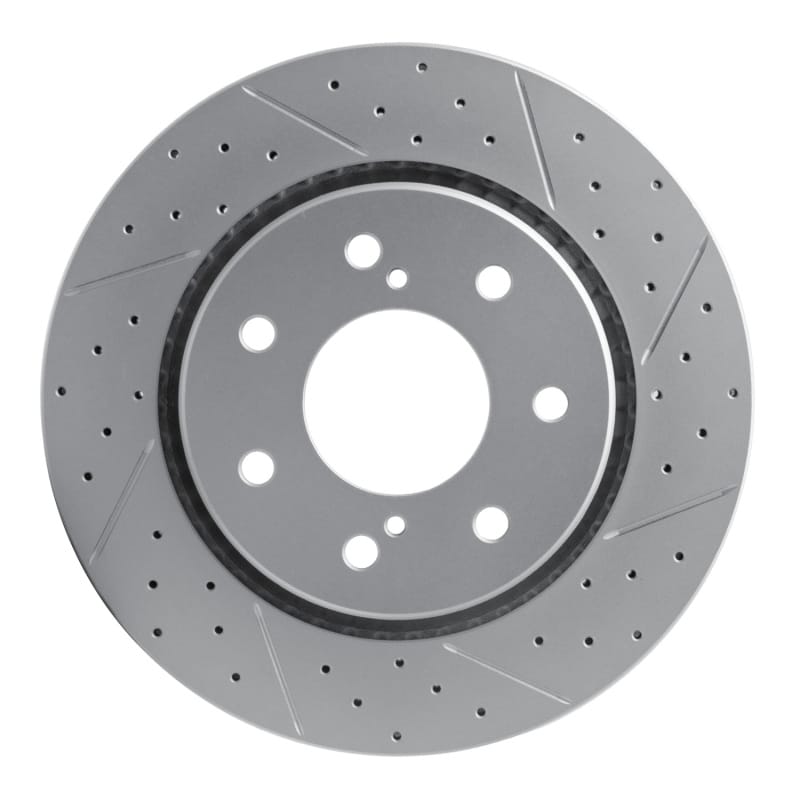 R1 Concepts — R1 10-14 Ford F-150 4WD Front Right Drilled & Slotted Geo-Carbon Rotor