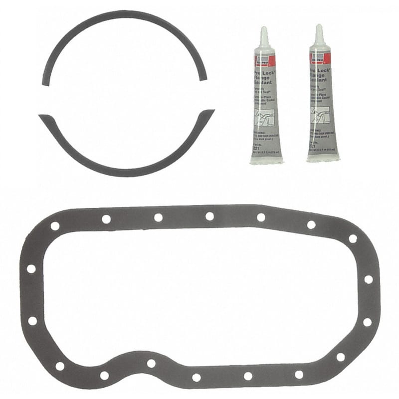 Fel-Pro — Fel-Pro Isuzu Trooper OS 30556 A Engine Oil Pan Gasket Set High-Temperature Rubber-Coated Fiber