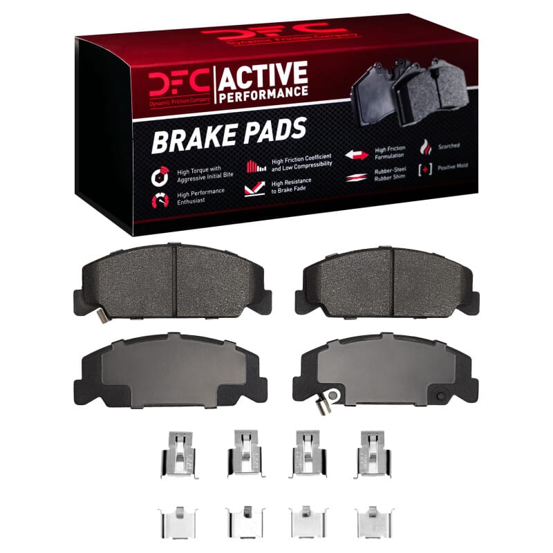 DFC — DFC 84-00 Honda Civic Coupe Front Active Performance Pads and Hardware Kit
DFC Brake Pad Set