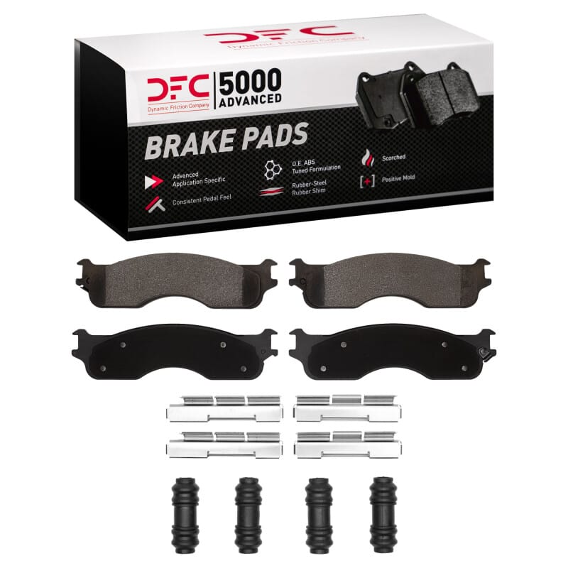 DFC — DFC 04-04 Dodge Ram 1500 Pickup Front 5000 Advanced Semi Metallic Brake Pads and Hardware Kit
DFC Brake Pad Set