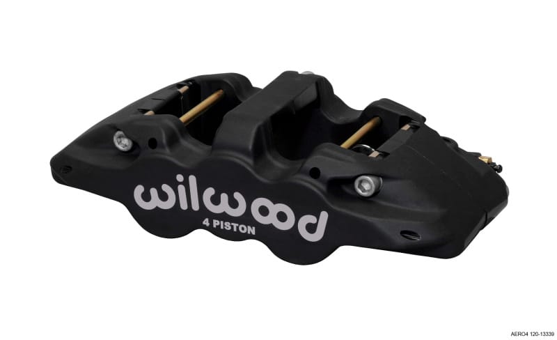 Wilwood — Wilwood Caliper-Aero4 - Black Anodize 1.12/1.12in Pistons 1.25in Disc
BRAKE CALIPER