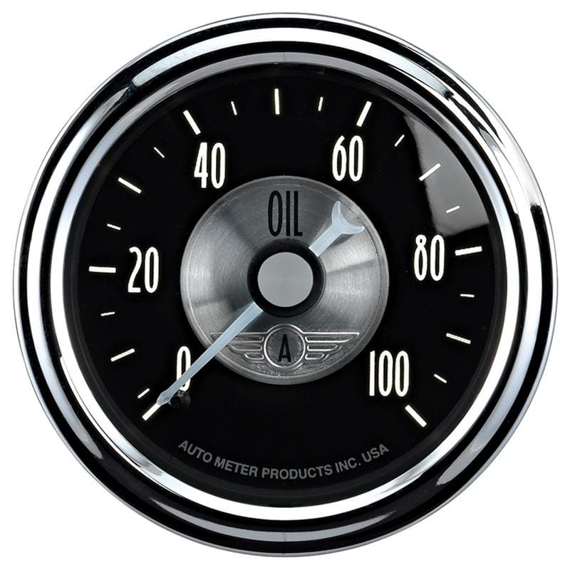 AutoMeter — Autometer Prestige Series Black Diamond 2-1/16in 0-100 PSI Mechanical Oil Pressure Gauge
2-1/16" OIL PRESS, 0