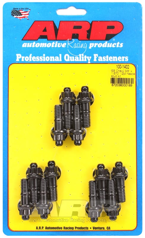ARP — ARP SB Chevy 3/8 x 1.670in 12pt Header Stud Kit