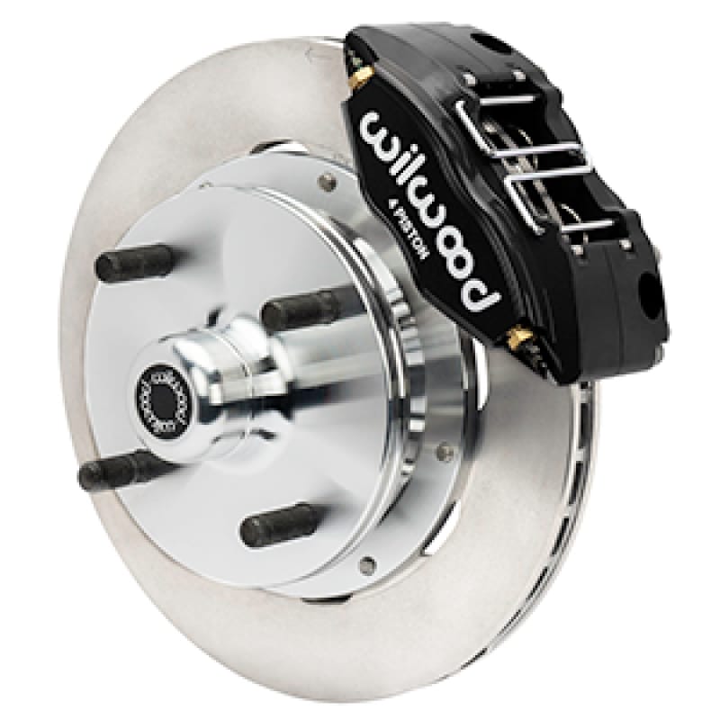 Wilwood — Wilwood 73-76 Porsche 914 Front Powerlite Brake Kit Plain Face - Black
