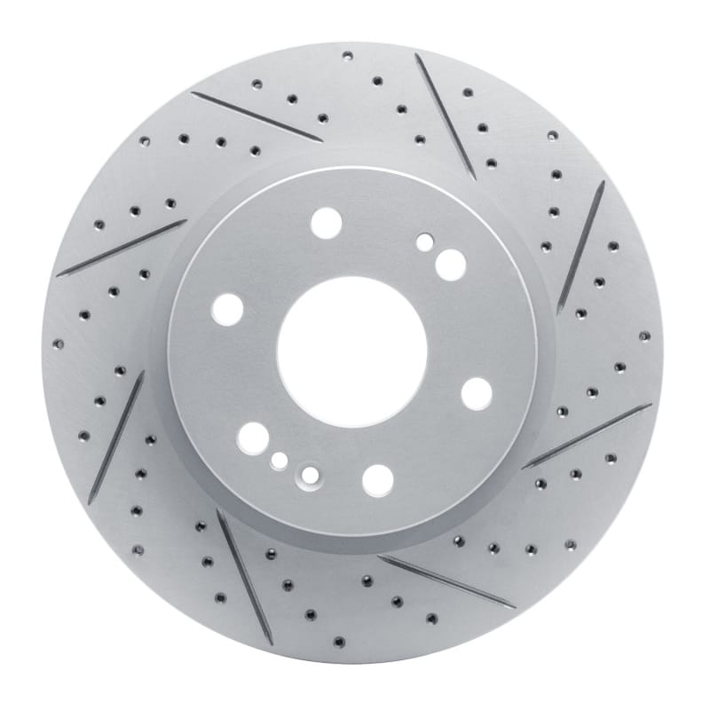 R1 Concepts — R1 19-26 Cadillac Escalade Front Right Drilled & Slotted Geo-Carbon Rotor
