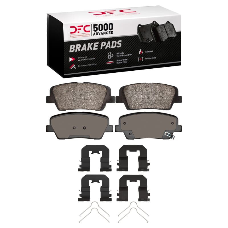 DFC — DFC 10-19 Hyundai Santa Fe Rear 5000 Advanced Ceramic Brake Pads and Hardware Kit
DFC Brake Pad Set