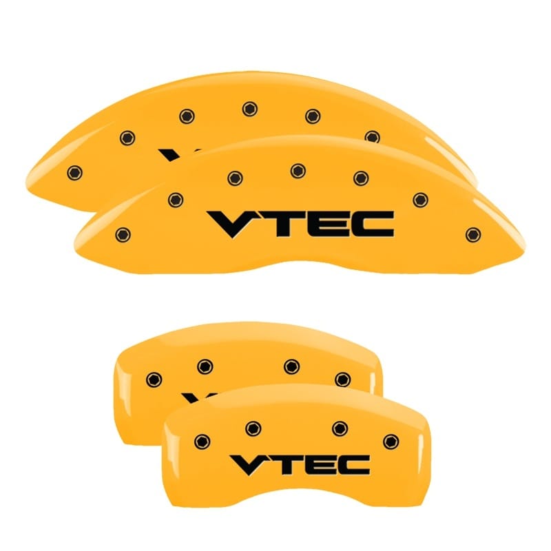 MGP — MGP 4 Caliper Covers Engraved Front & Rear Vtech Yellow finish black ch
Caliper Covers
