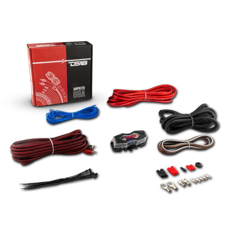 DS18 — DS18 8-GA Amplifier Install Kit- Red