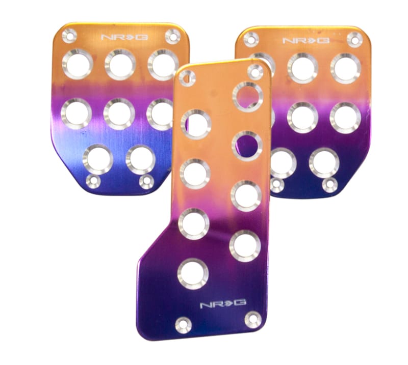 NRG — NRG Aluminum Sport Pedal M/T - Purple/Titanium Fade