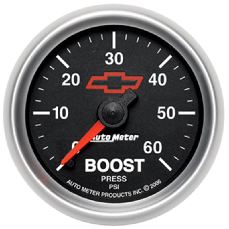 AutoMeter — Autometer GM Performance Parts 2-1/16in 0-60 PSI Mechanical Boost Gauge
2-1/16" BOOST, 0-60