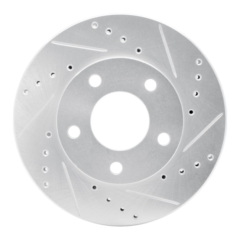 R1 Concepts — R1 1975-1980 Ford Granada Right Rear Drilled & Slotted Silver Brake Rotor
R1 Brake Rotor Drill