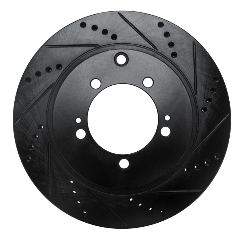 R1 Concepts — R1 03-06 Mitsubishi Lancer Rear Right Drilled & Slotted Black Brake Rotor
R1 Brake Rotor Drill