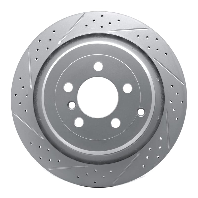 R1 Concepts — R1 06-12 Land Rover Range Rover Rear Left Drilled & Slotted Geo-Carbon Rotor