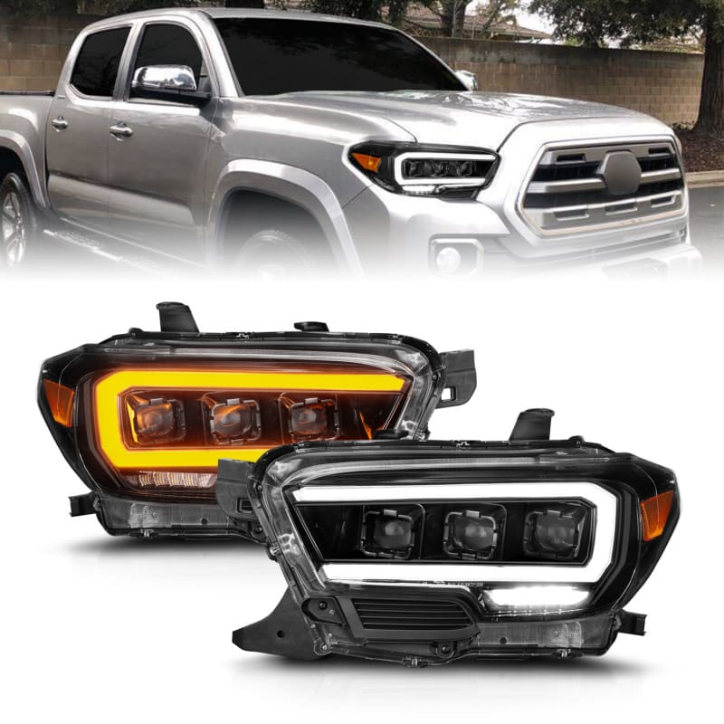 ANZO — ANZO 16-22 Toyota Tacoma SR/SR5 ONLY Full LED Proj Headlights w/Light Bar Seq. Blk w/Initiation Lgt
Head Light Set
HdLtSet