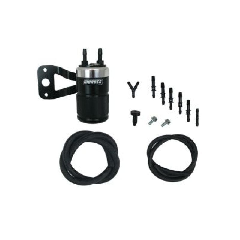 Moroso — Moroso Harley-Davidson Twin Cam (w/Stock Air Cleaner) Air Oil Separator - Black & Polished