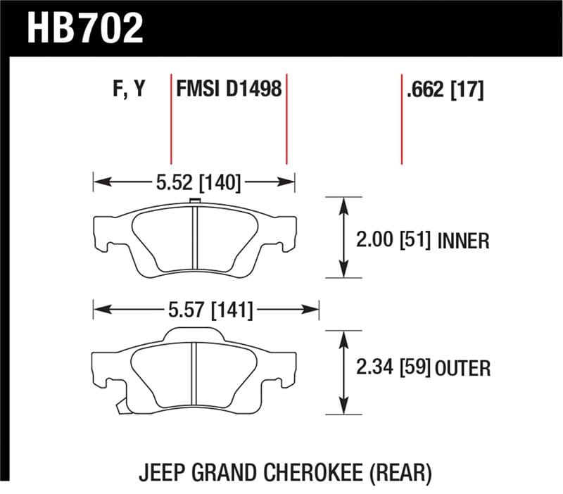 Hawk Performance — HPS Disc Brake Pad