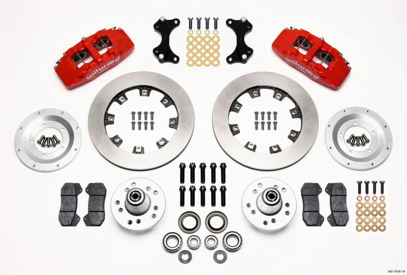 Wilwood — Wilwood Dynapro 6 Front Hub Kit 12.19in Red WWE ProSpindle
BRAKE KIT