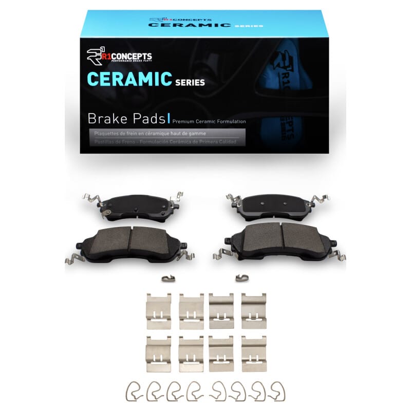 R1 Concepts — R1 21-25 Ford Ranger (USA/Canada) Rear Ceramic Pads & Hardware Kit