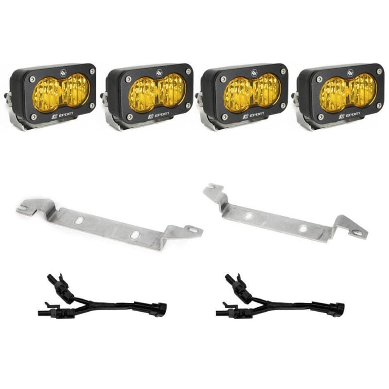 Baja Designs — Baja Designs 2022+ Toyota Tundra S2 Sport Fog Pocket Kit - Baja Amber