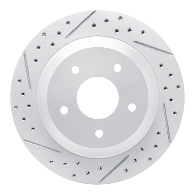 R1 Concepts — R1 88-94 Chevrolet Corvette Front Left Drilled & Slotted Geo-Carbon Rotor