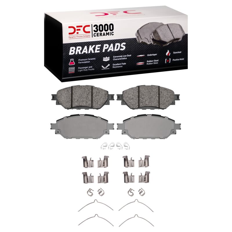 DFC — DFC 16-25 Toyota Hilux (Mexico) Front 3000 Ceramic Brake Pads and Hardware Kit
DFC Brake Pad and HW
