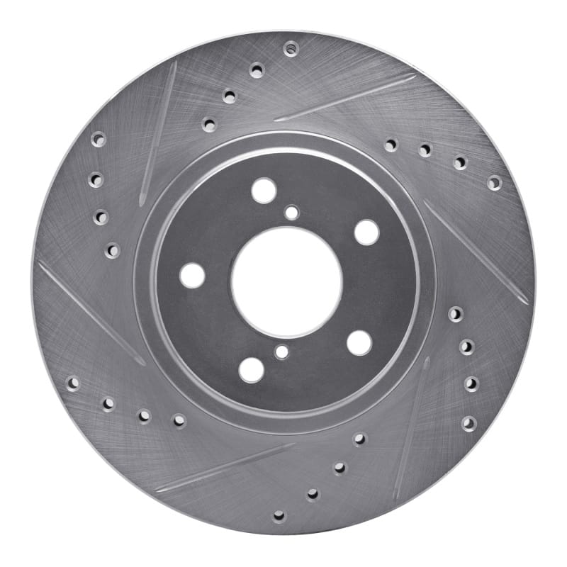 R1 Concepts — R1 90-16 Saab 9-2X Front Left Drilled & Slotted Silver Brake Rotor
R1 Brake Rotor Drill
