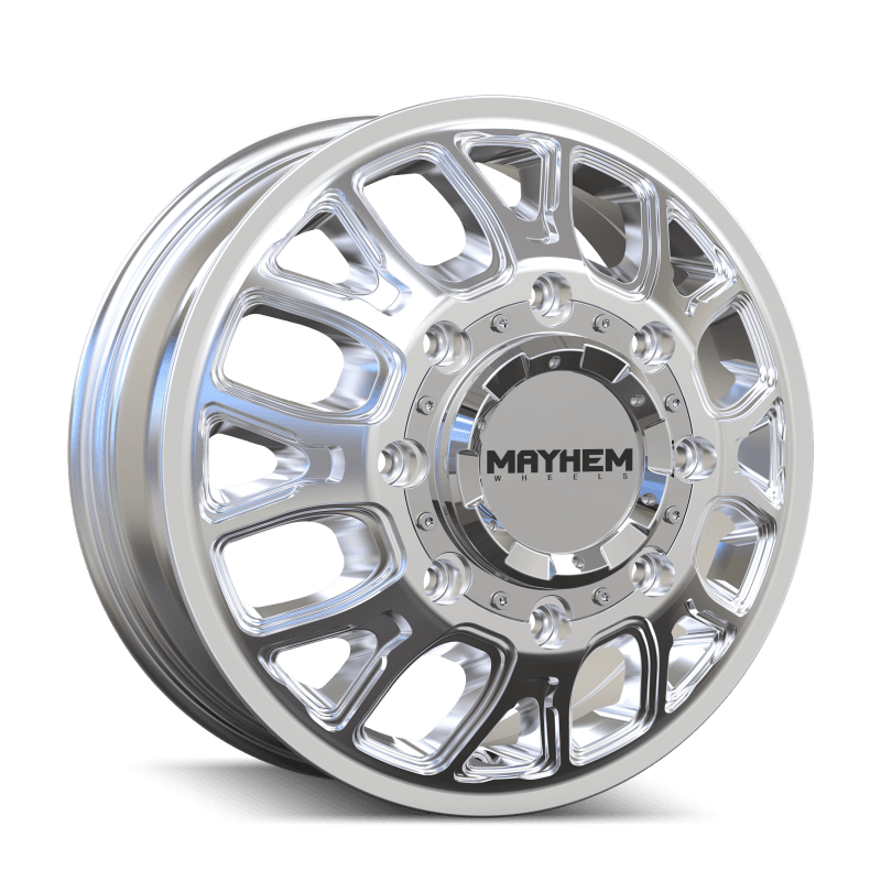 Mayhem — Mayhem 8107D Cogent Dually 17x6.5 / 8x165.1 BP / 125mm Offset / 121.3mm Hub Polished Wheel
MAYHEM 8107D