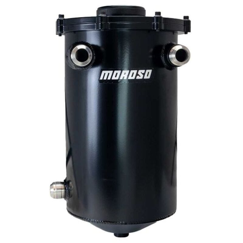 Moroso — Moroso Split Top 16in Tall 8in Diameter MMPS 7.5qt Dry Sump Tank - Black