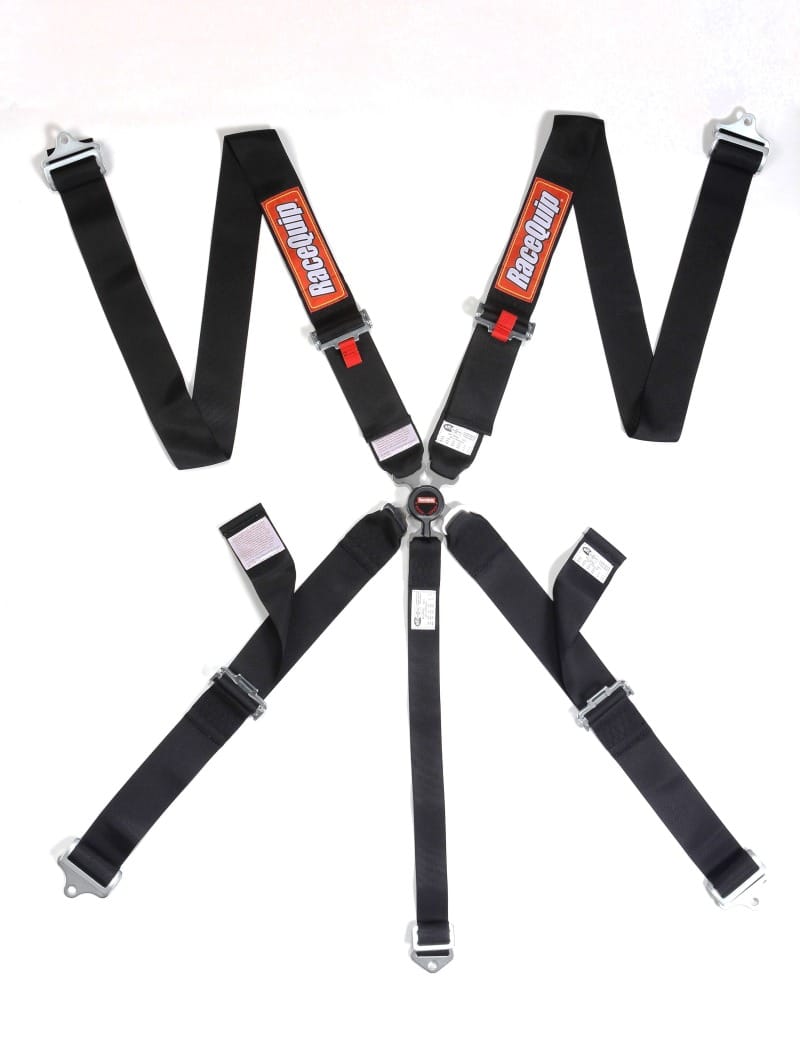 Racequip — RaceQuip Black SFI CAMLOCK 5pt PU Lap Seat Belt