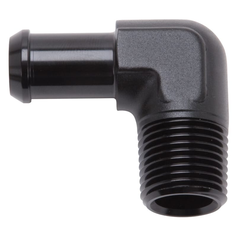Edelbrock — Edelbrock Hose End 90-Deg 1/2In NPT to 5/8In Barb Black Anodize
KIT PARTS
