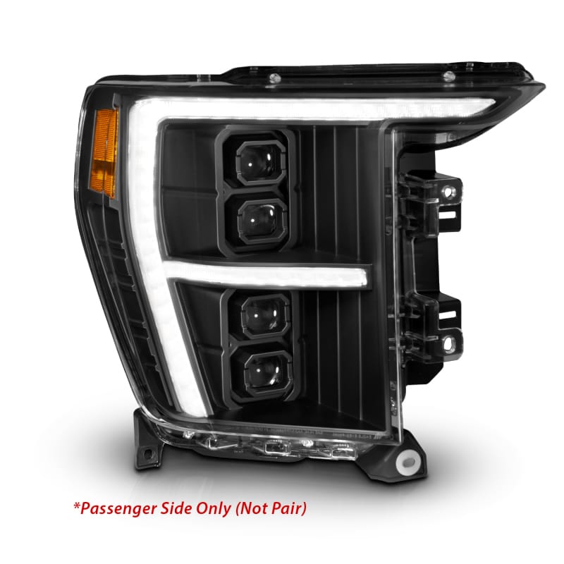 ANZO — ANZO 21-23 Ford F-150 (w/Factory Halogen) Z-Series Full LED Proj Headlights - Pass. Side ONLY