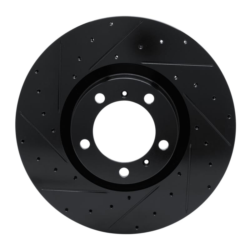 R1 Concepts — R1 10-24 Audi e-Tron GT Left Front Drilled & Slotted Black Brake Rotor
R1 Brake Rotor Drill