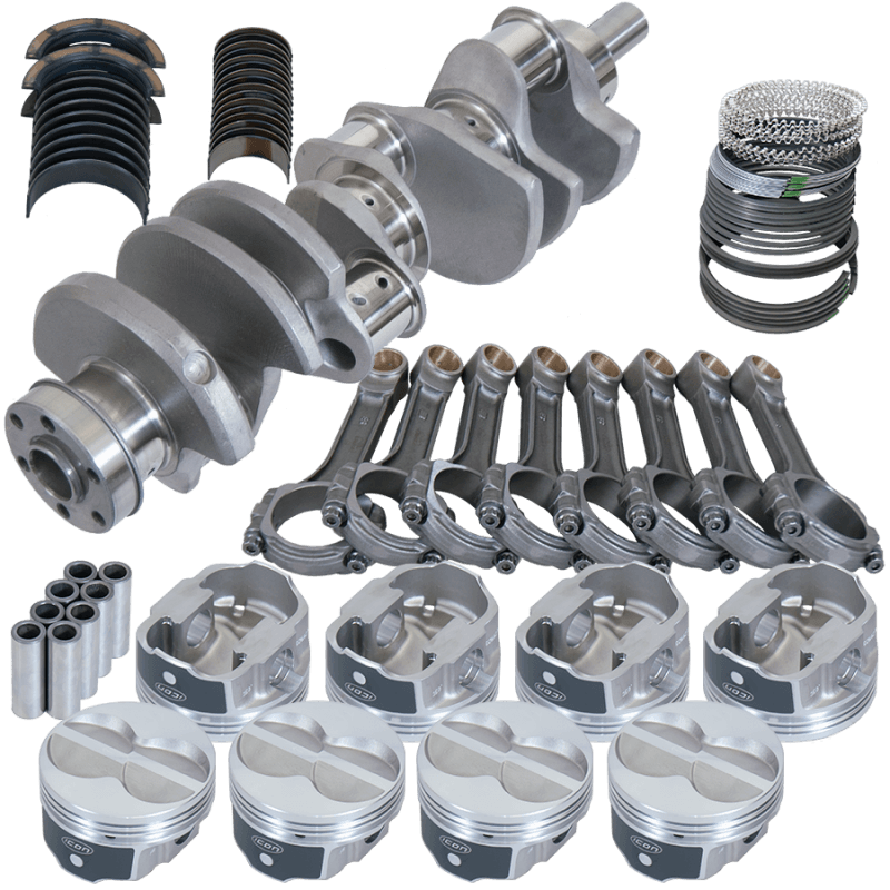 Eagle — Eagle Ford 351W 4.000in Crank 6.200in I-Beam Rods -11cc Flat Top 4.000in Pistons Rotating Assembly
Pro Street Assembly