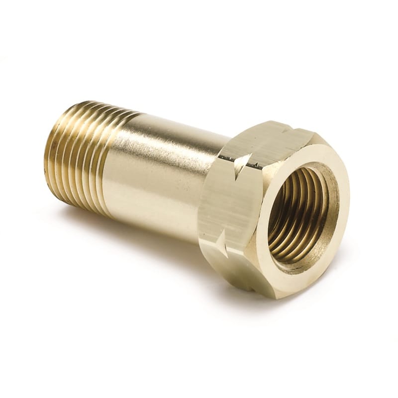 AutoMeter — Autometer Fitting Adapter 3/8in NPT Male Extension Brass for Mechanical Temperature Gauge
3/8 NPT TEMP EXT FIT