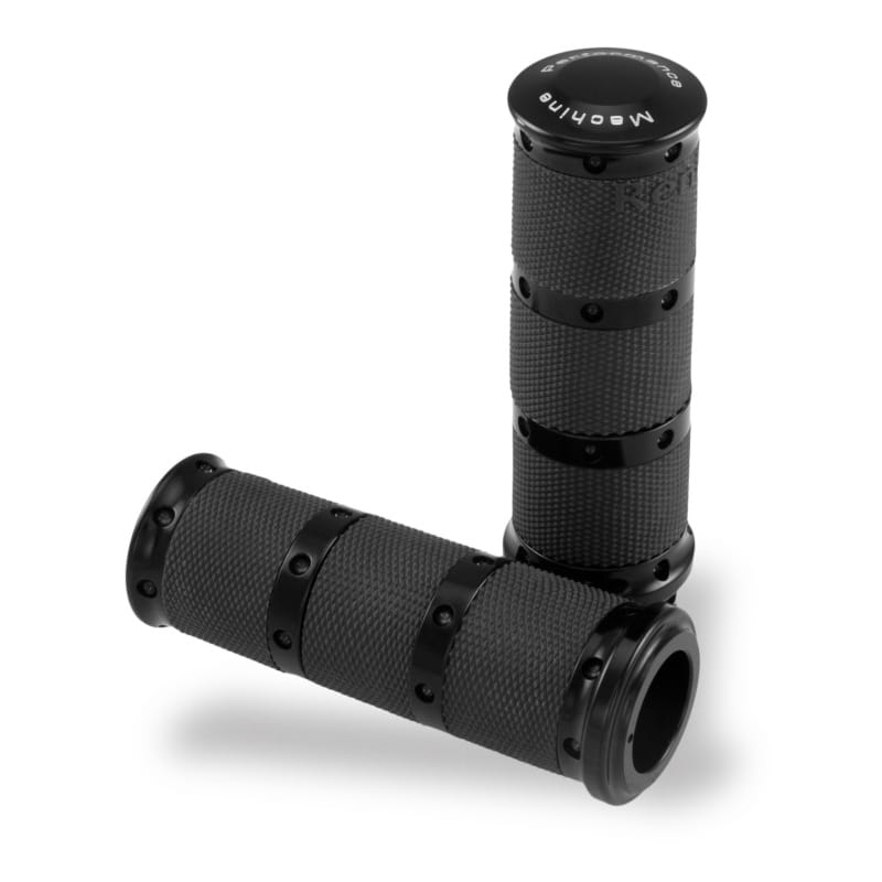 Performance Machine — Performance Machine Handle Grip Set- XL Rubber 2K7 - Black Ano
