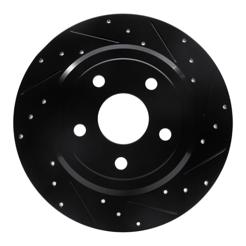 R1 Concepts — R1 11-22 Dodge Durango Rear Right Drilled & Slotted Black Brake Rotor
R1 Brake Rotor Drill