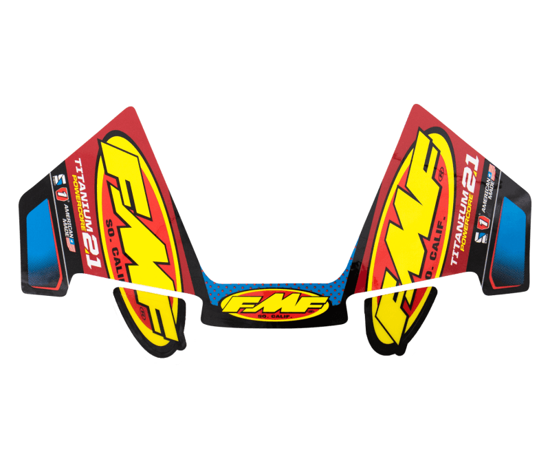 FMF Racing — FMF Racing Titanium Powercore 2.1 Mylar Decal Replacement 3Pc