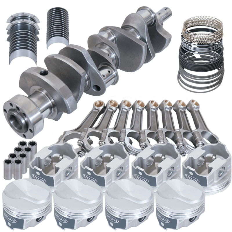 Eagle — Eagle Chevy 454 1Pc 4.000in Crank 6.135in I-Beam Rods 18.3cc 4.280in Pistons Rotating Assembly
Street & Strip Assy