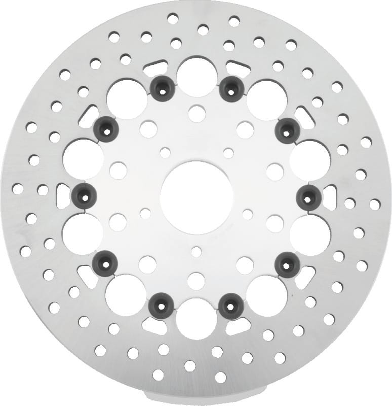 TwinPower — Floating Rotor, Hole Silver, Front, 11.8 in.