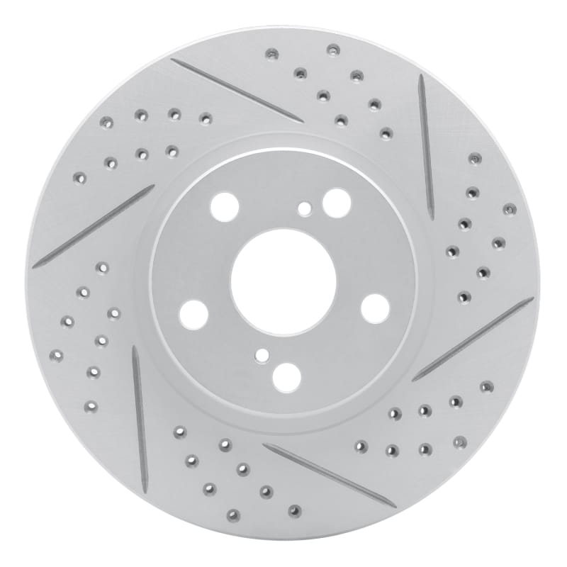 R1 Concepts — R1 00-10 Pontiac Vibe Front Right Drilled & Slotted Geo-Carbon Rotor
