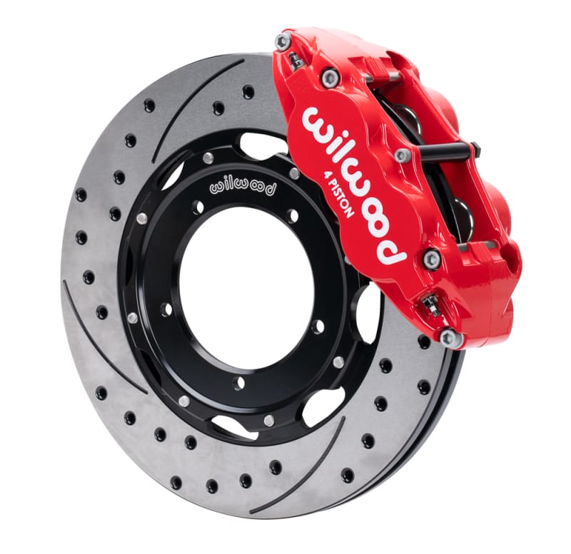 Wilwood — Wilwood 69-74 Porsche 911 Front Superlite Brake Kit 3in MT Drilled & Slotted Face - Red