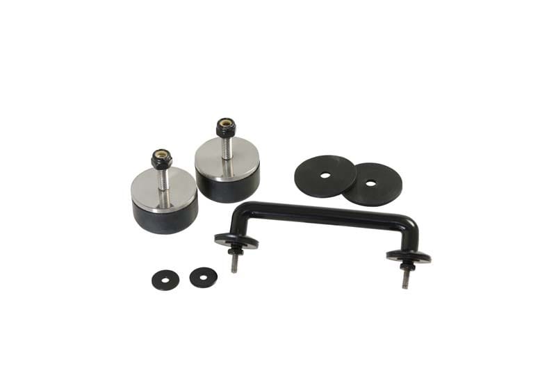 Kentrol — Kentrol 97-14 Jeep Wrangler TJ/JK Windshield Tie Down Kit - Powdercoat Black