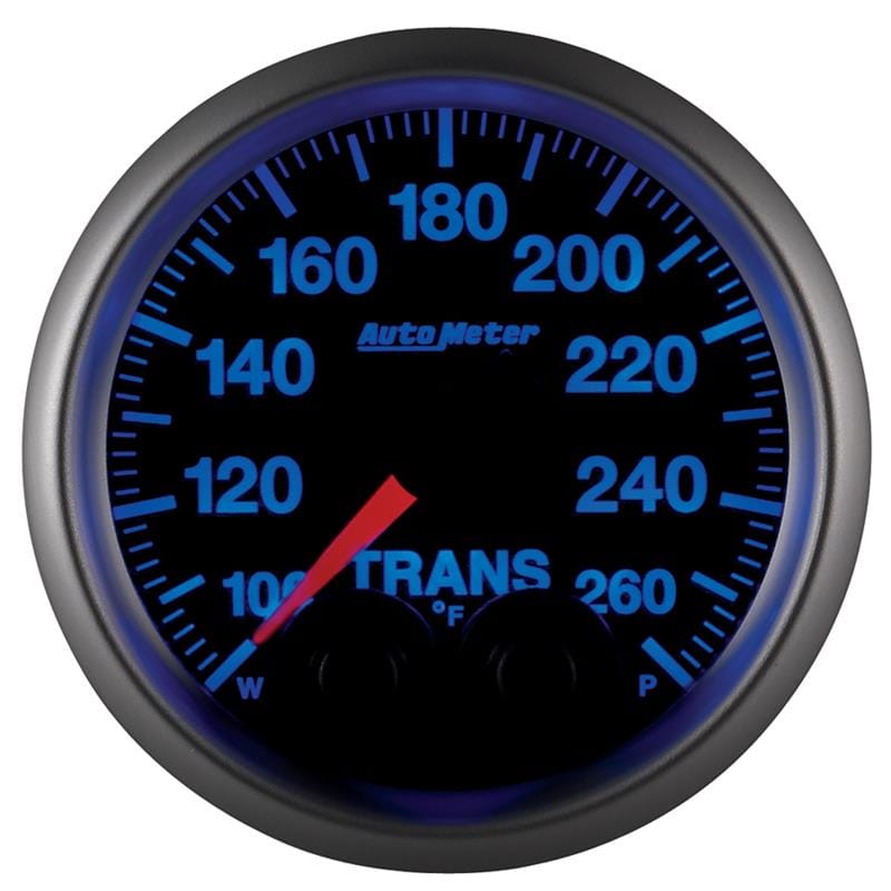 AutoMeter — GAUGE, TRANS TEMP, 2 1/16", 260?F, STEPPER MOTOR W/PEAK & WARN, ELITE
